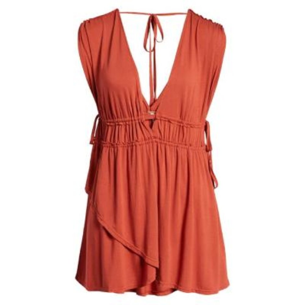 SOLD Free People Aries Plunge Neck Tank Top Sz M NWT - Picture 5 of 11